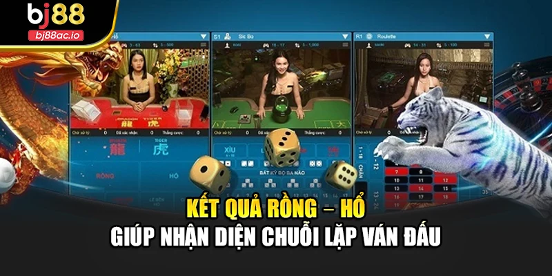 Kết quả Rồng – Hổ giúp nhận diện chuỗi lặp ván đấu
